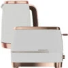Beko Off White & Rose Gold Cosmopolis 1.7L Kettle And 2 Slice Toaster Set