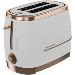 Beko Off White & Rose Gold Cosmopolis 1.7L Kettle And 2 Slice Toaster Set -Home Chef Shop 88700088 4
