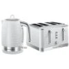 Russell Hobbs Inspire Kettle & 4 Slice Toaster Set White
