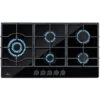 Klarstein Ignito Chef Edition 5 Zones Gas Hob 5 Burners Sabaf Burners Glass Ceramic