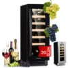 Klarstein Vinovilla 20 Built-In Wine Fridge 50l / 20 Bottles Glass Door Stainless Steel