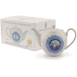 King Charles III Queen Consort Portrait Memorabilia Coronation Commemorative Teapot 750ml -Home Chef Shop 89047927 3