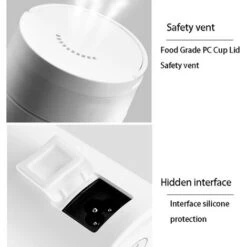 Travel Electric Water Cup, Portable Kettle, Electric Heating Water Cup, Small Mini Home Dormitory, Portable Travel Heating Cup (White) -Home Chef Shop 89793587 3