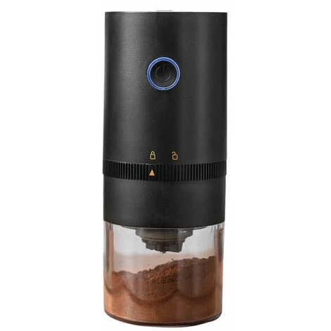Portable Electric Coffee Grinder, Rechargeable Compact Grinder, Adjustable Ceramic Cone Grinder, Fine Grind, Perfect For On The Go 1 Portable Electric Coffee Grinder, Rechargeable Compact Grinder, Adjustable Ceramic Cone Grinder, Fine Grind, Perfect For On The Go