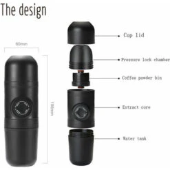 Portable Coffee Maker, 70ml Manual Coffee Maker, Mini Ground Coffee Maker, Portable, Espresso Maker Manual Coffee Maker, For Camping Hiking 8 Portable Coffee Maker, 70ml Manual Coffee Maker, Mini Ground Coffee Maker, Portable, Espresso Maker Manual Coffee Maker, For Camping Hiking -Home Chef Shop 92347158 4