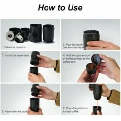 Portable Coffee Maker, 70ml Manual Coffee Maker, Mini Ground Coffee Maker, Portable, Espresso Maker Manual Coffee Maker, For Camping Hiking 9 Portable Coffee Maker, 70ml Manual Coffee Maker, Mini Ground Coffee Maker, Portable, Espresso Maker Manual Coffee Maker, For Camping Hiking -Home Chef Shop 92347158 5
