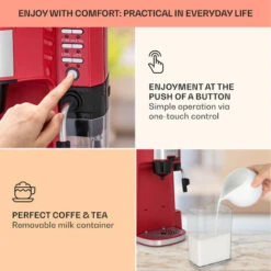 Klarstein Baristomat 2-in-1 Fully Automatic Coffee & Tea Maker Milk Foam 6 Programmes 7 Klarstein Baristomat 2-in-1 Fully Automatic Coffee & Tea Maker Milk Foam 6 Programmes -Home Chef Shop 93944864 3