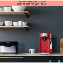 Klarstein Baristomat 2-in-1 Fully Automatic Coffee & Tea Maker Milk Foam 6 Programmes 8 Klarstein Baristomat 2-in-1 Fully Automatic Coffee & Tea Maker Milk Foam 6 Programmes -Home Chef Shop 93944864 4