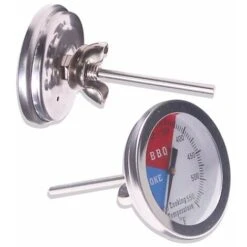 BBQ Thermometer Gauge, 2 Pack Charcoal Grill Smoker Temperature Gauge Pit BBQ Grill Thermometer -Home Chef Shop 94075200 3