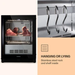Klarstein Steakhouse Pro 98 Onyx Meat Aging Cabinet 1 Zone 98 L 1-25°C Touch Panorama -Home Chef Shop 94662178 5