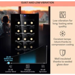 Klarstein Barolo 15 Uno Wine Fridge 48 Ltr 15 Bottles 11-18°C SingleZone -Home Chef Shop 95234536 4