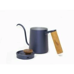 Coffee Pot Solid Wood Handle Fine Mouth Gooseneck Vertical Pot Drip Coffee Maker 350ml -Home Chef Shop 95307043 3