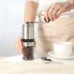 Manual Coffee Grinder, Manual Coffee Grinder With Crank (6 Speeds) -Home Chef Shop 95309989 5