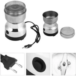 Coffee Grinder 220 W Electric Grinder With Stainless Steel Striking Knife For Coffee Beans Nuts Spices Cereals 14500 R.p.m 6 Coffee Grinder 220 W Electric Grinder With Stainless Steel Striking Knife For Coffee Beans Nuts Spices Cereals 14500 R.p.m -Home Chef Shop 95534232 3