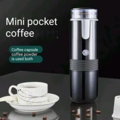 Espresso Maker With Battery Powered Coffee Maker, Electric Car Travel, Camping, Boating, Hiking Compatible, Rechargeable Battery -Home Chef Shop 95709023 5