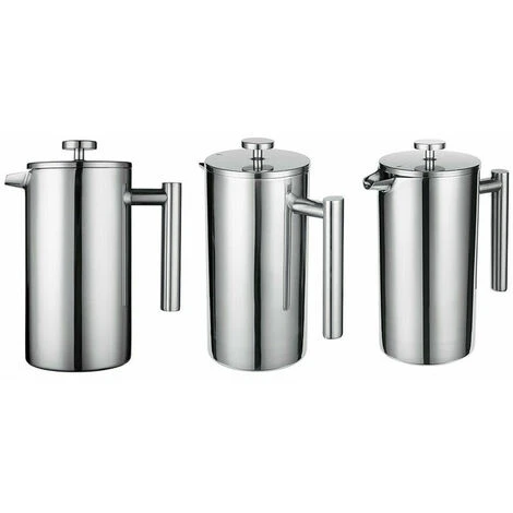 French Press 304 Stainless Steel Thermal Coffee Maker Teapot 800ML 3 Filters Anti-scald Handle Anti-rust Coffee Press 4 French Press 304 Stainless Steel Thermal Coffee Maker Teapot 800ML 3 Filters Anti-scald Handle Anti-rust Coffee Press - Image 4