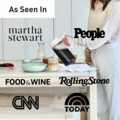 Coffee Maker - 44 Oz Iced Tea And Iced Coffee Maker With Glass Carafe, Filter, Funnel And Measuring Spoon Black -Home Chef Shop 96004311 5