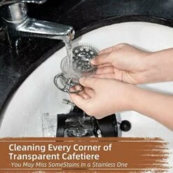 2 Cup French Press, French Press, Perfect For Coffee Lovers, Morning Coffee, Maximum Flavor Coffee Maker With Stainless Steel Filter, 12oz/350ML 9 2 Cup French Press, French Press, Perfect For Coffee Lovers, Morning Coffee, Maximum Flavor Coffee Maker With Stainless Steel Filter, 12oz/350ML -Home Chef Shop 97101599 5