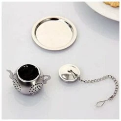2Pcs Tea Infuser Teapot - Stainless Steel Infuser (Silver) -Home Chef Shop 97104719 3