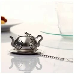 2Pcs Tea Infuser Teapot - Stainless Steel Infuser (Silver) -Home Chef Shop 97104719 4