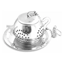 2Pcs Tea Infuser Teapot - Stainless Steel Infuser (Silver) -Home Chef Shop 97104719 5