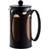 Coffee Maker, Borosilicate Glass - 3 Cups (0.35 L), Black