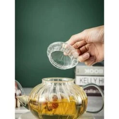 Glass Teapot With Pumpkin Design Infuser (Pumpkin Teapot 600ml) -Home Chef Shop 97104862 3