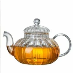 Glass Teapot With Pumpkin Design Infuser (Pumpkin Teapot 600ml) -Home Chef Shop 97104862 5