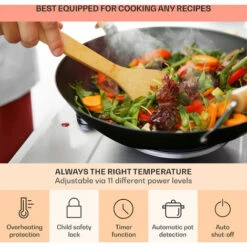 Klarstein Ramsey Double Hob 2400 W 11 Power Levels Glass Ceramic 9 Klarstein Ramsey Double Hob 2400 W 11 Power Levels Glass Ceramic -Home Chef Shop 97224563 5