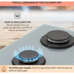 Klarstein Firetale Gas Hob 2-Burner Aluminium Burner Natural Gas/Propane Incl. Hose And Pressure Reducer -Home Chef Shop 97224695 5