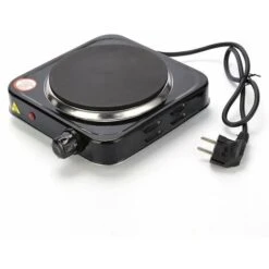 1000 W Hob, Black Ideal Kitchen Hob For Student Accommodation, In The Garden Or At The Campsite, Electric Hob With Infinitely Adjustable Thermostat -Home Chef Shop 97454416 4