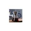 1 Pack Pour-Over Coffee Maker Set With Coffee Measure And Cork Stopper - Stylish Drip Coffee Maker With Glass Carafe And Permanent Stainless Steel Filter (500ml)