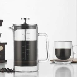 300/600ml Double Wall French Press Coffee Maker Heat Resistant Borosilicate Glass With High Density Stainless Steel Filter, 300ml - 300ml 9 300/600ml Double Wall French Press Coffee Maker Heat Resistant Borosilicate Glass With High Density Stainless Steel Filter, 300ml - 300ml -Home Chef Shop 99574038 5