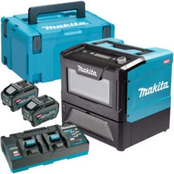 Makita MW001GZ 40Vmax XGT Cordless Microwave With Power Source Kit 240V