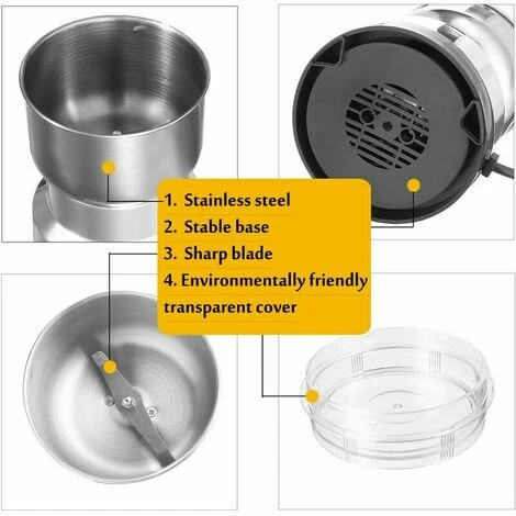 Electric Coffee Grinder &ndash Stainless Steel 3 Electric Coffee Grinder &ndash Stainless Steel - Image 3